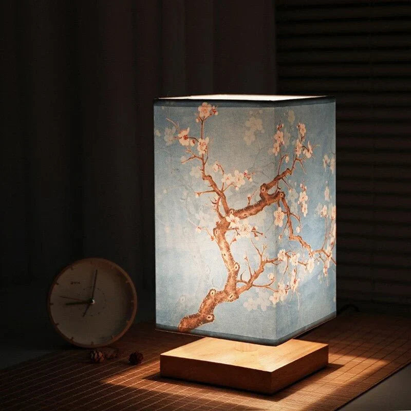 Lámpara de mesa inspirada en Japandi