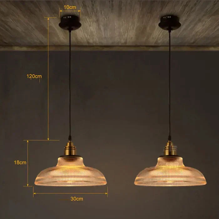 Suspended Glass Pendant Light